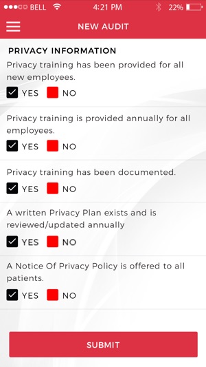 HPTC Audit Checklists