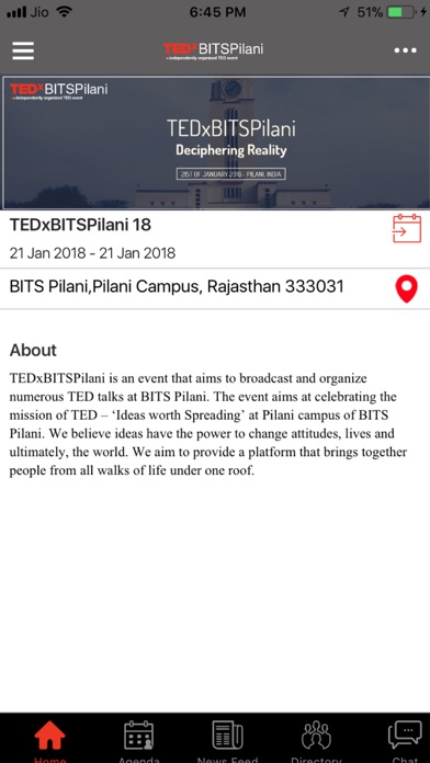 TEDxBITSPilani screenshot 2