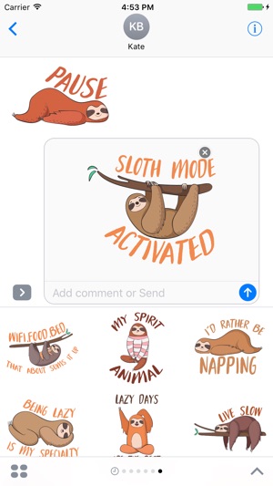 Sloth Emoji and Stickers(圖1)-速報App