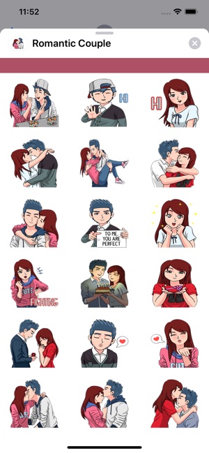 Romantic Couple - Stickers(圖2)-速報App