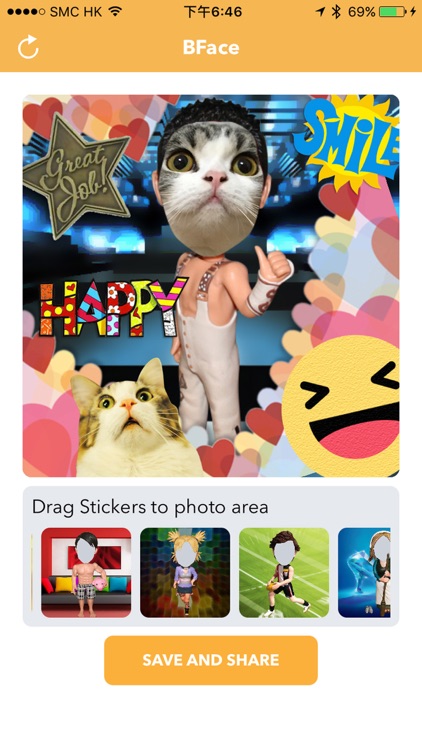 BFace - Bobblehead Face Emoji Stickers Maker screenshot-3