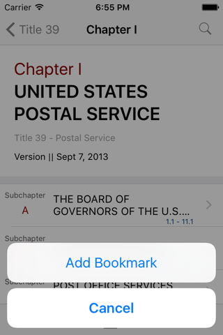 39 CFR - Postal Service (LawStack Series) screenshot 3