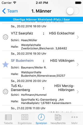 SF Budenheim Handball screenshot 2