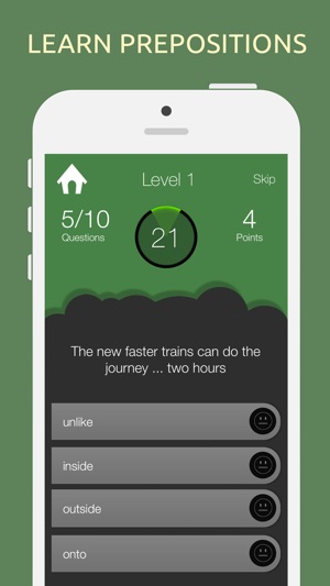 English Prepositions Quiz Game(圖1)-速報App