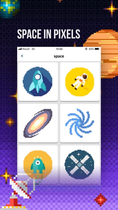 Coloring Book: Space in Pixels screenshot 3