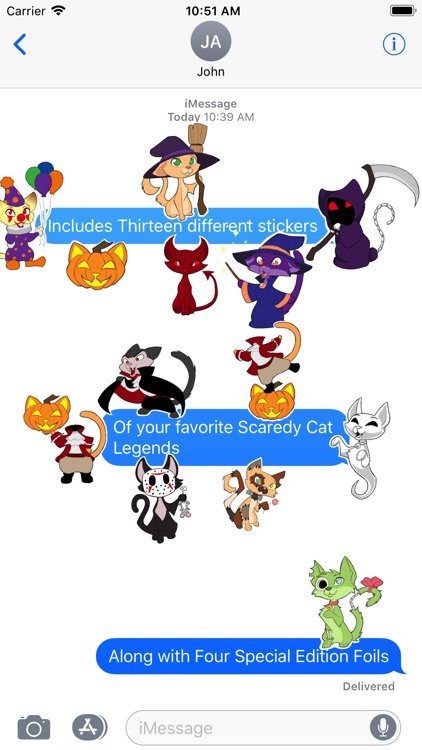 Scaredy Cat Stickers Halloween screenshot-3