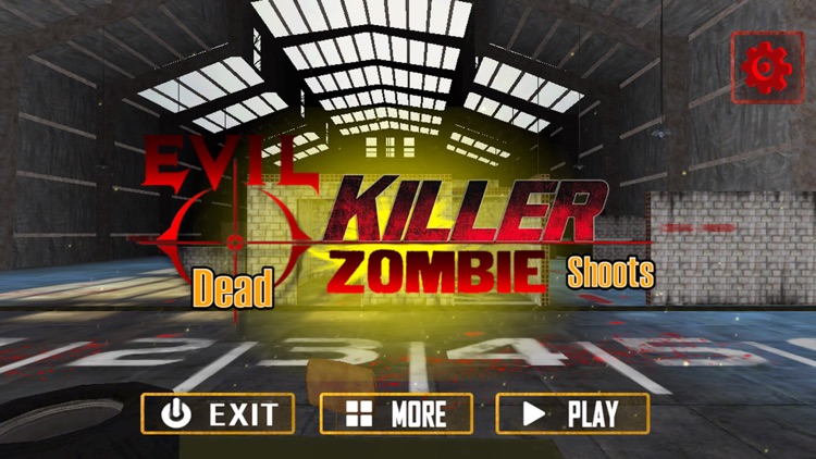 Evil killer Dead Zombie shoots