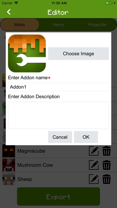 MCPE Addons - Addon Creator screenshot 4