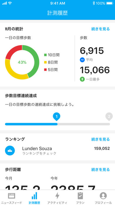 Runtastic Steps 歩数計 screenshot1