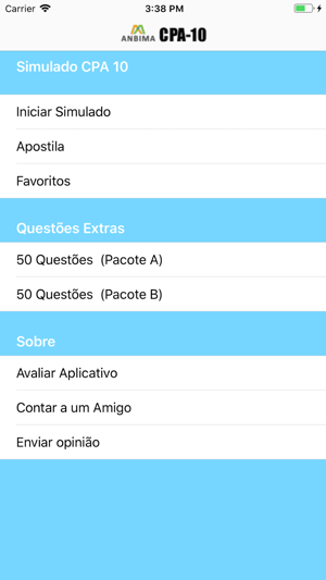 Simulado CPA 10 ANBIMA