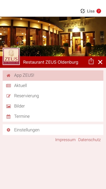 Restaurant ZEUS Oldenburg