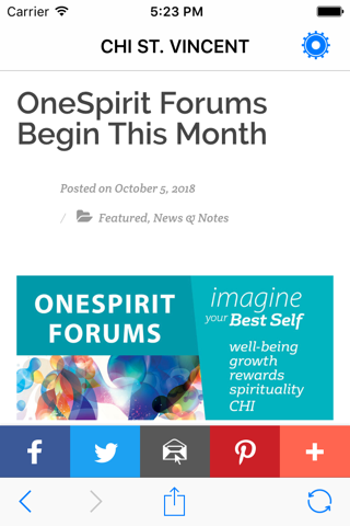 OneSpirit Blog screenshot 2