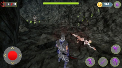 Dead Mines Ninja & Zombie Rush screenshot 4