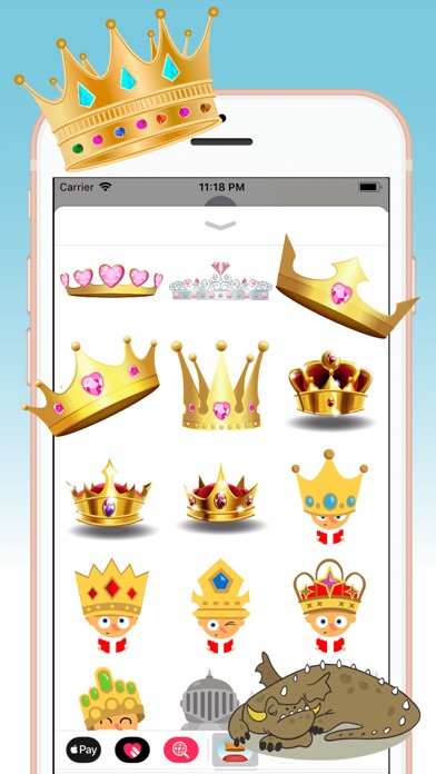 Majestic Crown Stickers by Bee Lea Teo