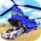 Get behind the steering of most amazing offroad police vehicles transporter game