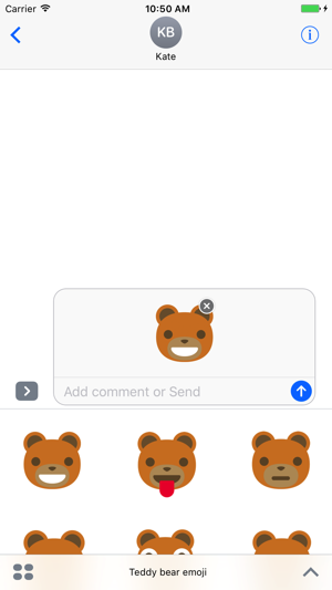 Teddy bear emoji