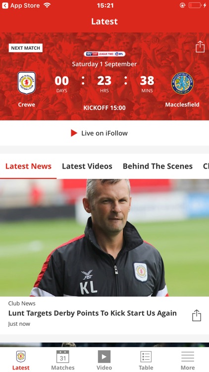 Crewe Alexandra Official App