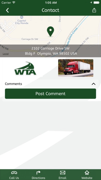 Washington Trucking Assoc. screenshot 3