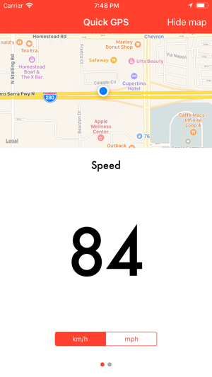 Quick GPS Speedometer