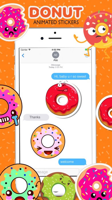 Animated Funny Donut Stickers screenshot 4