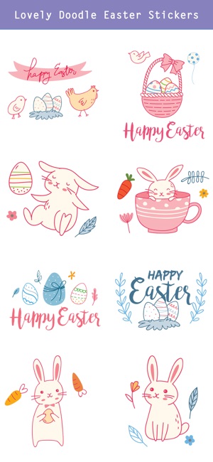 Hand Drawn Easter Day Stickers(圖3)-速報App