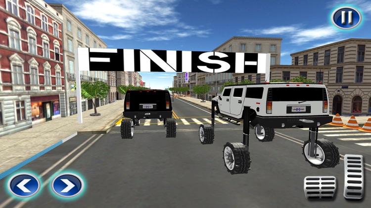 Elevated Chained Car Racing 3D screenshot-3