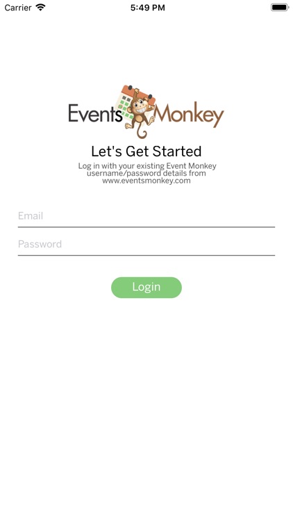 Events Monkey Organiser App By Jordan Kensington