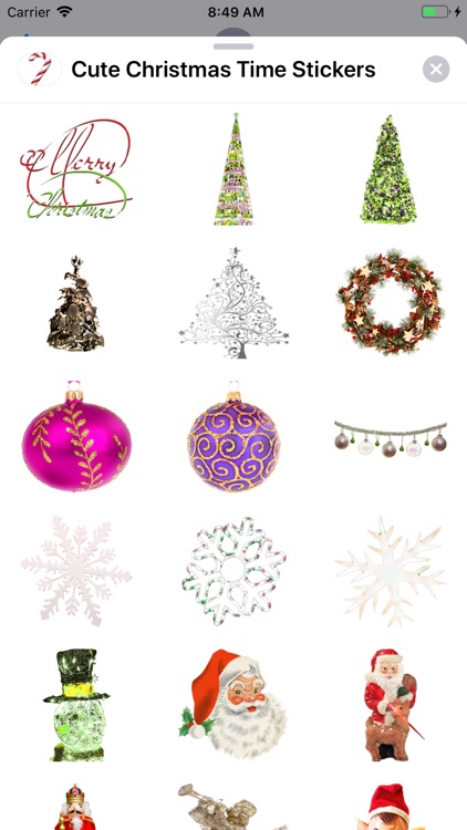 Cute Christmas Time Stickers