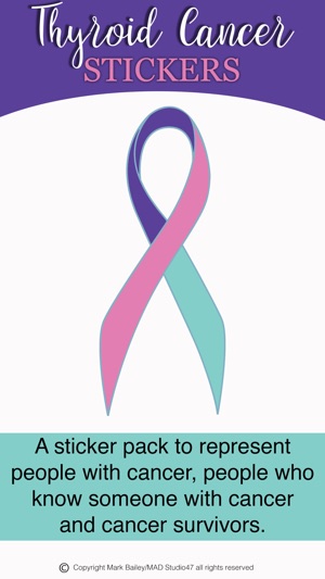 Thyroid Cancer Stickers