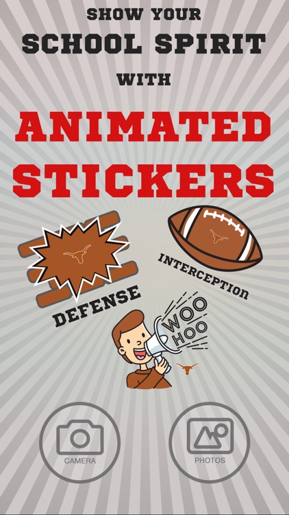 Texas Longhorns Animated Selfie Stickers