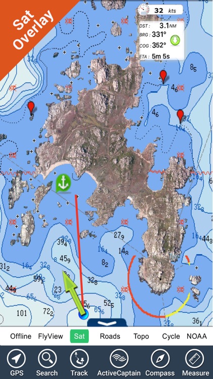 Boating Corsica Nautical Chart