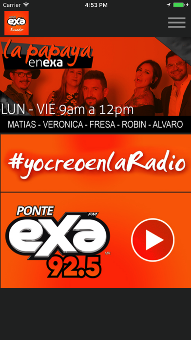 EXA FM Ecuador screenshot 2