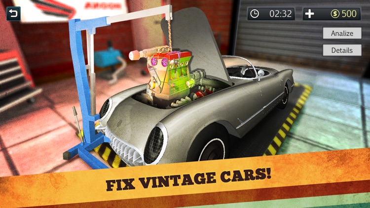 Retro Car Mechanic: Workshop