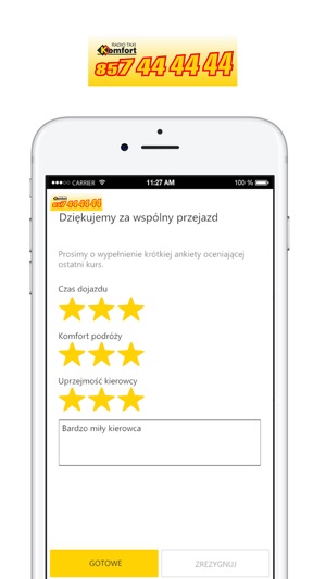 Komfort Taxi - Białystok(圖4)-速報App