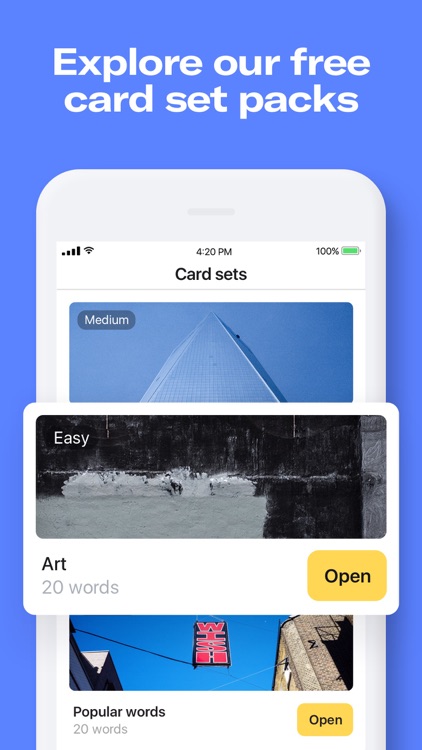 Remember: language flashcards