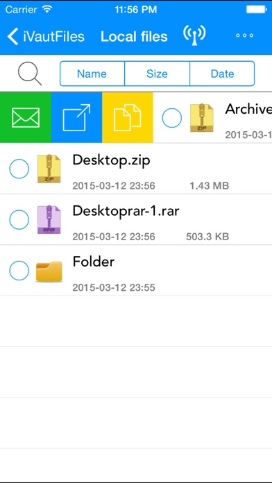 iVaultFiles - Secure ZIP Filesのスクリーンショット2 iVaultFiles - Secure ZIP Filesのスクリーンショット2
