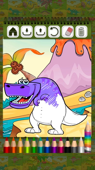 How to cancel & delete Dinosaurs - Coloring Book from iphone & ipad 3