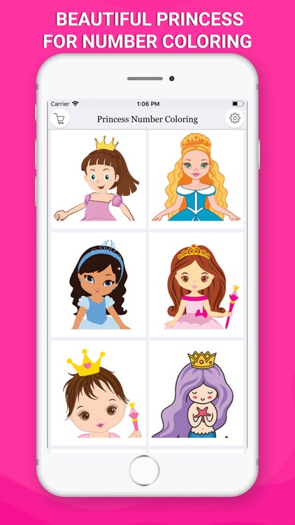Princess Number Coloring by Dexati