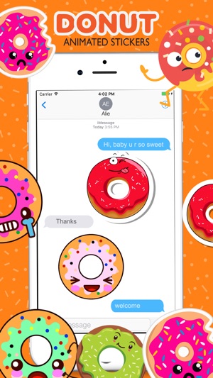 Animated Funny Donut Stickers(圖4)-速報App