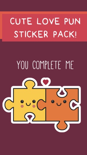 Cute Love Puns Sticker Pack(圖1)-速報App