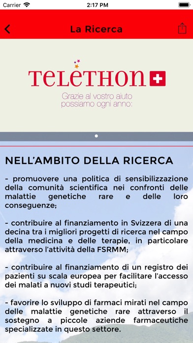 Fondazione Telethon Azione CH screenshot 4