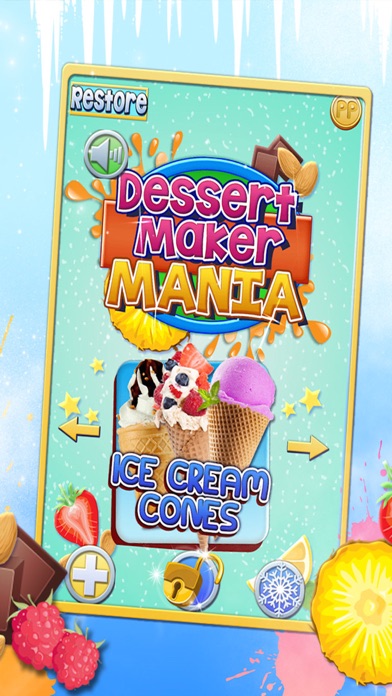 DESSERT MAKER MANIA ICE-CREAM SANDWICHES, CONES 1.3 IOS