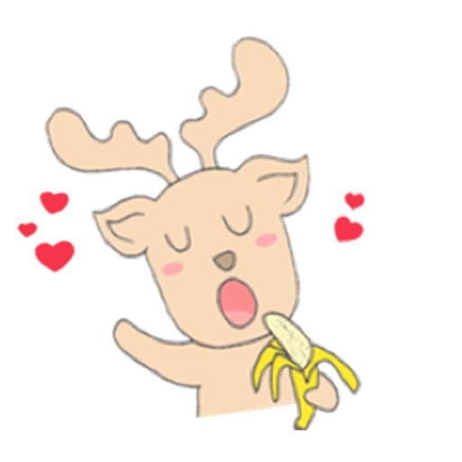 Happy Gay Deer Sticker iOS App