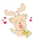 Happy Gay Deer Sticker