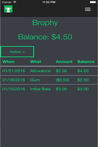 DivvyKid Allowance screenshot 3