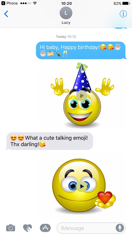 Talking Emojis for Texting
