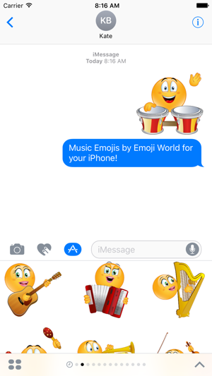 Music Emoji Stickers by Emoji World(圖2)-速報App