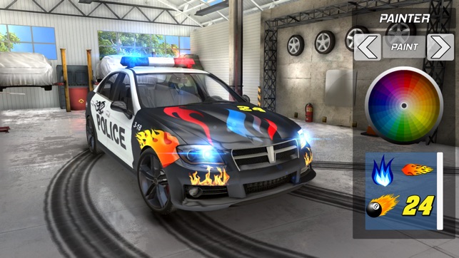 Police Drift Car Driving On The App Store - roblox vehicle simulator cop car