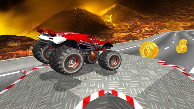 Monster Truck Stunts on Lava: Real Racing(圖4)-速報App