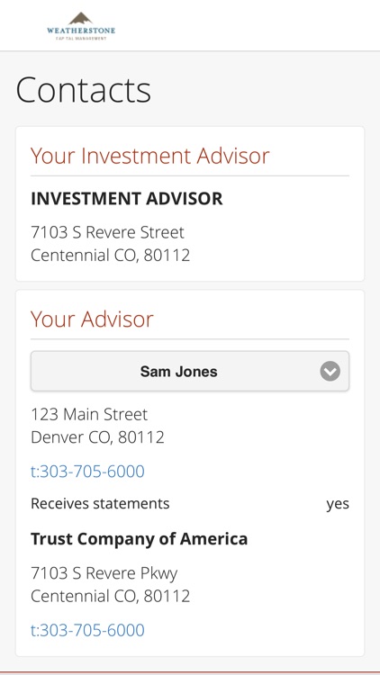 Weatherstone Capital Mgmt TCA